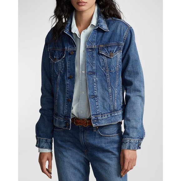Ralph Lauren Classic Blue Denim Jacket - Picture 2 of 10